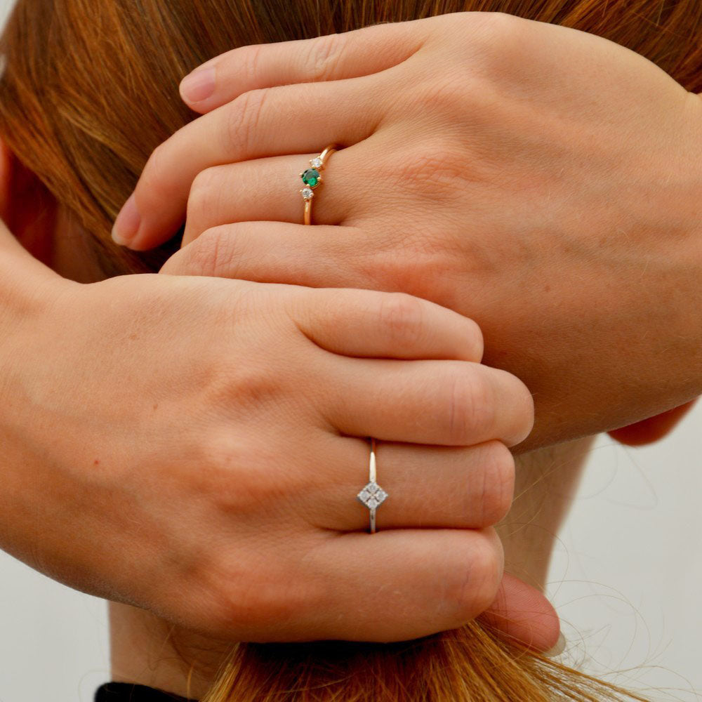 Bague femme argent 925 rhodié zirconium Christina Bellaime 4