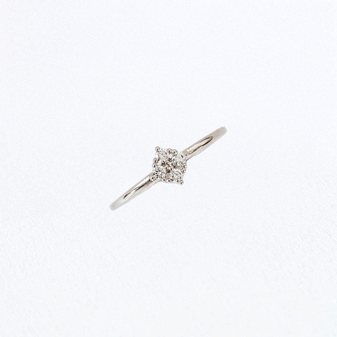 Bague femme argent 925 rhodié zirconium Christina Bellaime 5