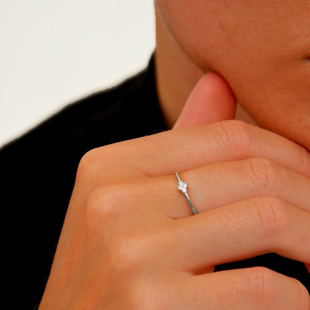 Bague femme argent 925 zirconium Gaby Bellaime 2