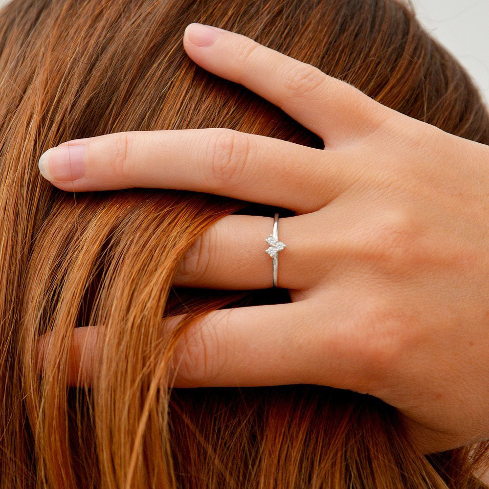 Bague coeur argent 925 zirconium Power of Love Bellaime 2