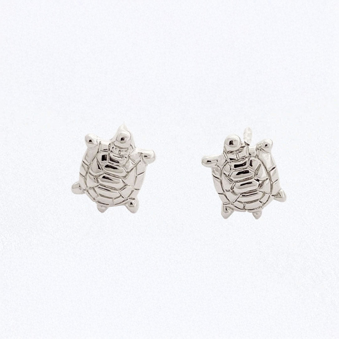 Boucle d'oreille tortue puce argent 925 Tortuga Bellaime
