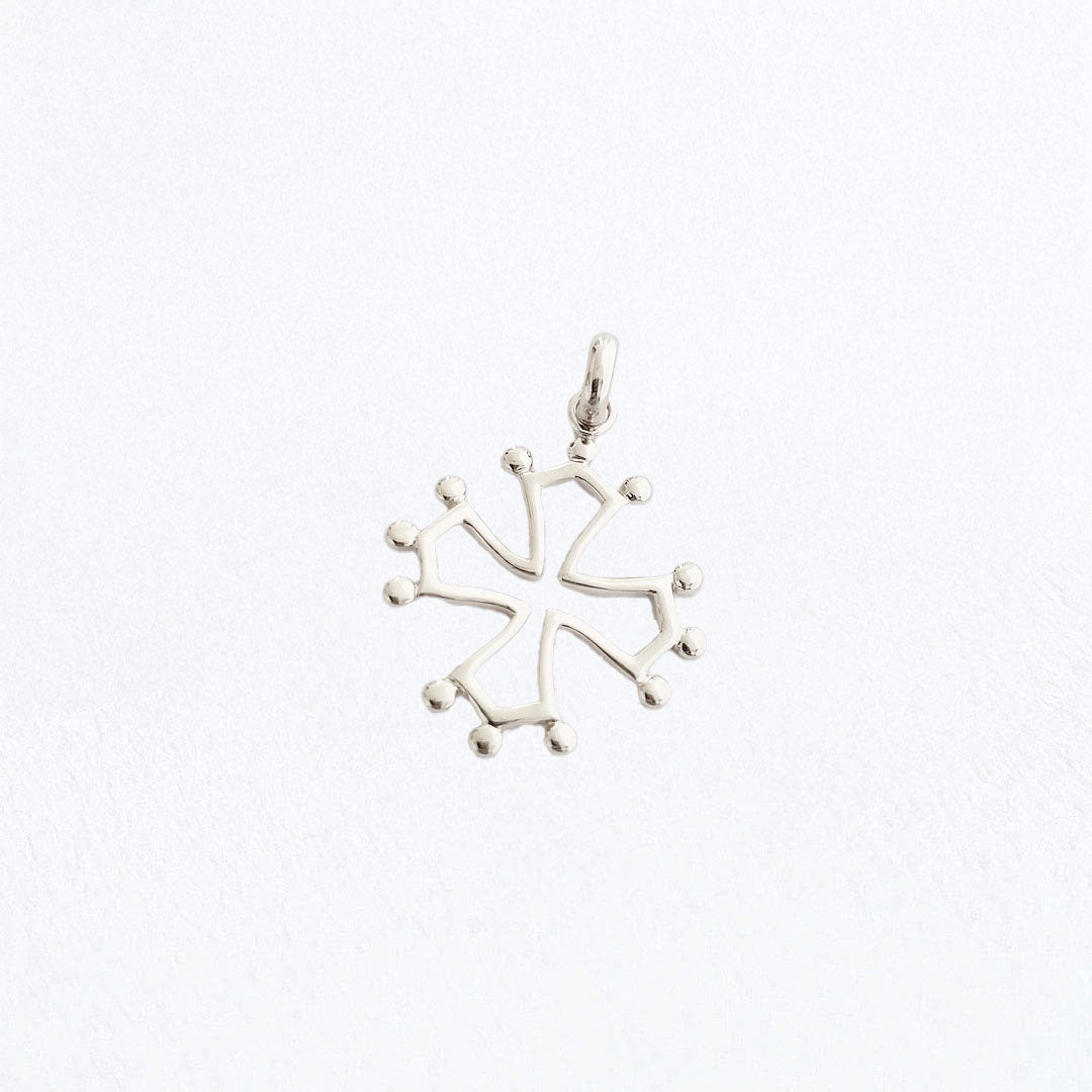 Collier croix occitane femme argent 925 Bellaime 4