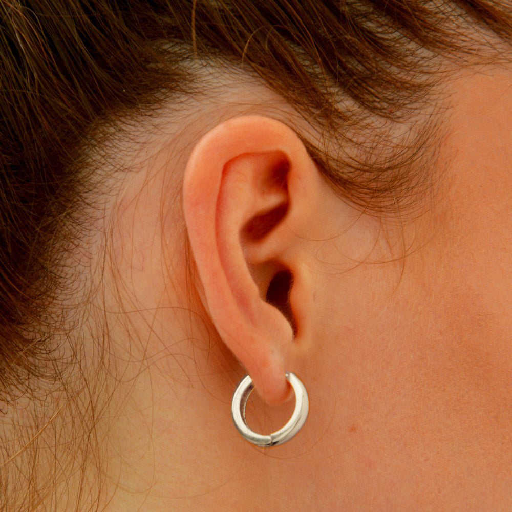 Boucles d'oreilles créoles argent 925 1,5 cm Buggy Bellaime 3