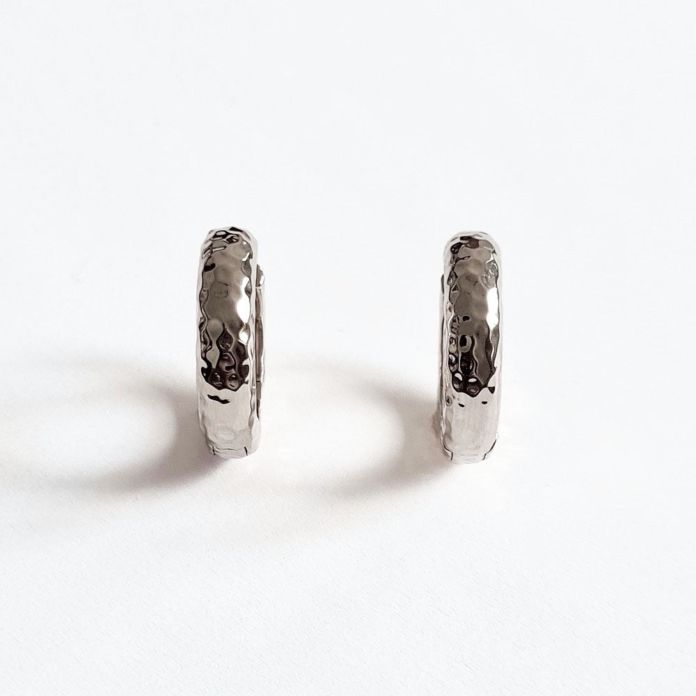Boucles d'oreilles créoles argent 925 2 cm Camilla Bellaime 3