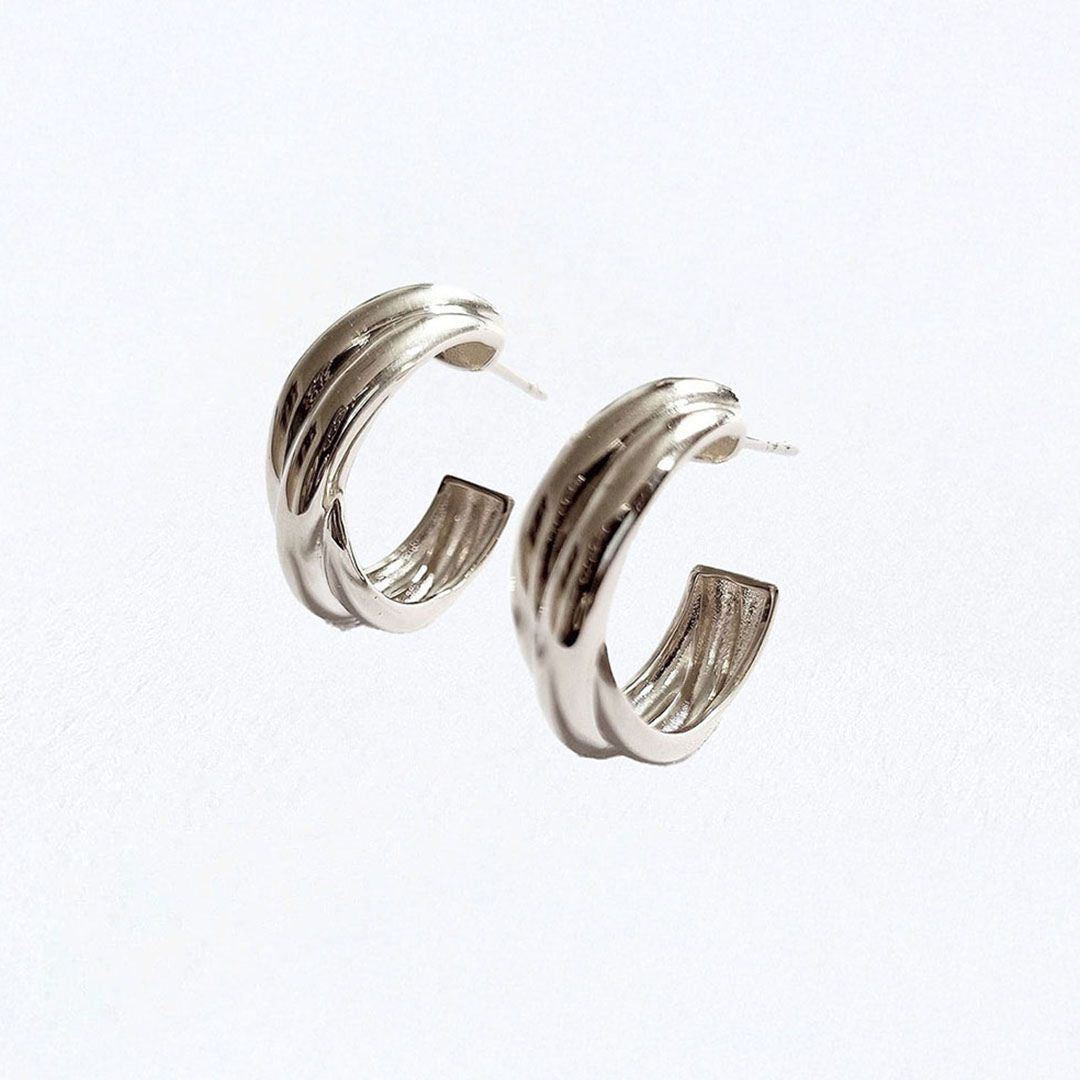 Boucles d'oreilles créoles argent 925 2 cm Bonny Bellaime