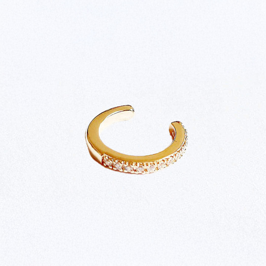 Earcuff plaqué or 18K zirconium All In Bellaime 3