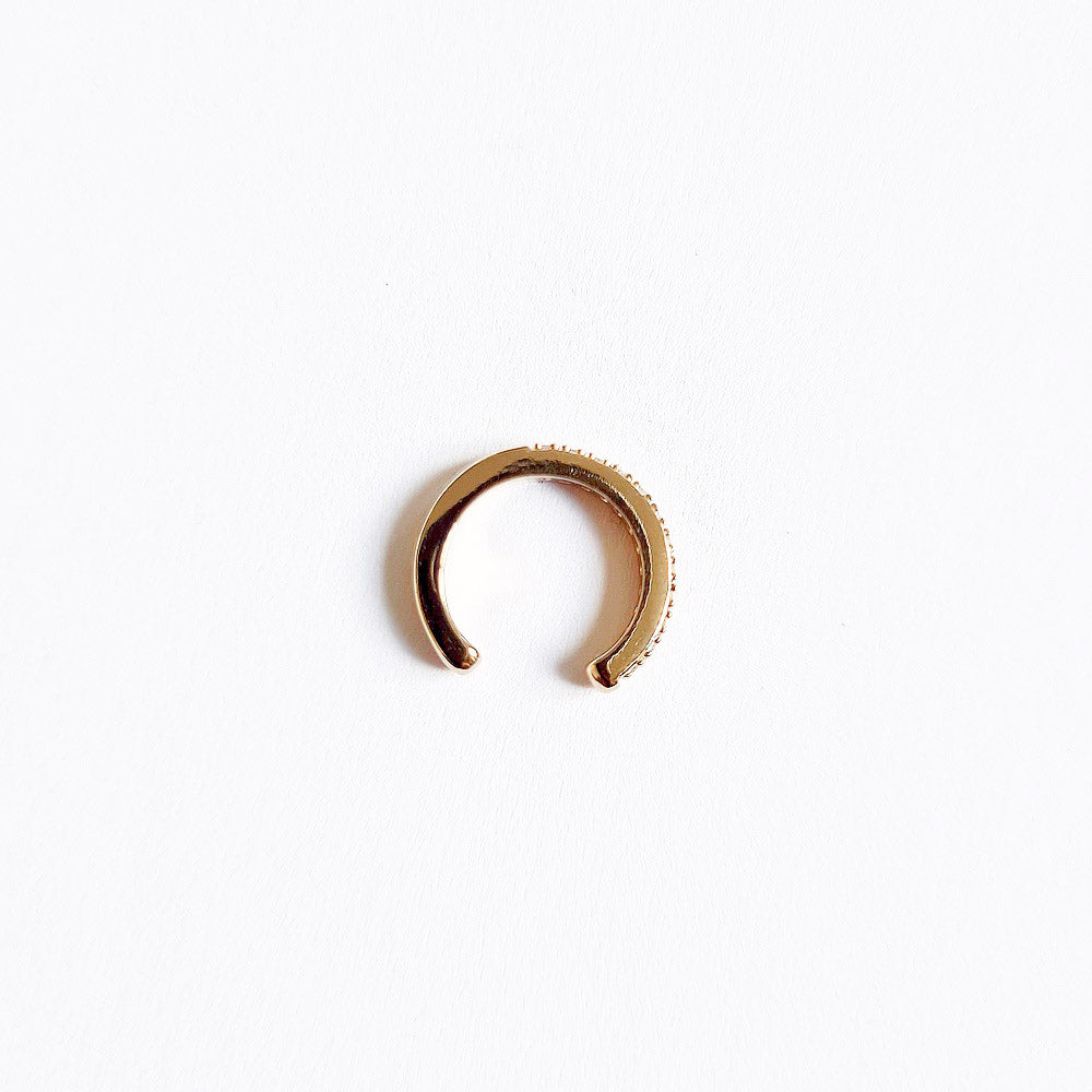 Earcuff plaqué or 18K zirconium All In Bellaime 5
