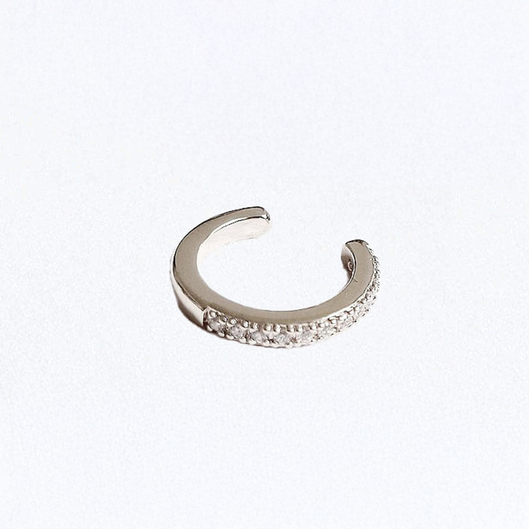 Earcuff argent 925 zirconium All In Bellaime 3