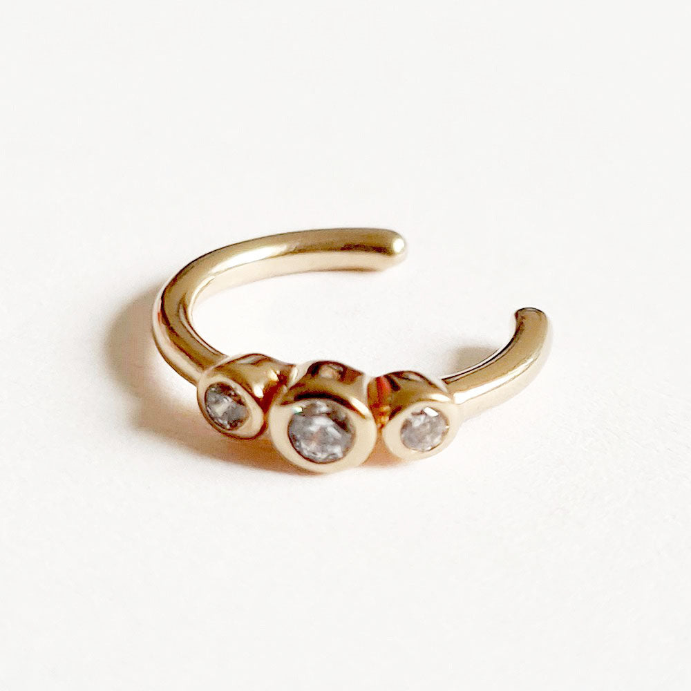 Ear cuff plaqué or 18K Petra Bellaime 5