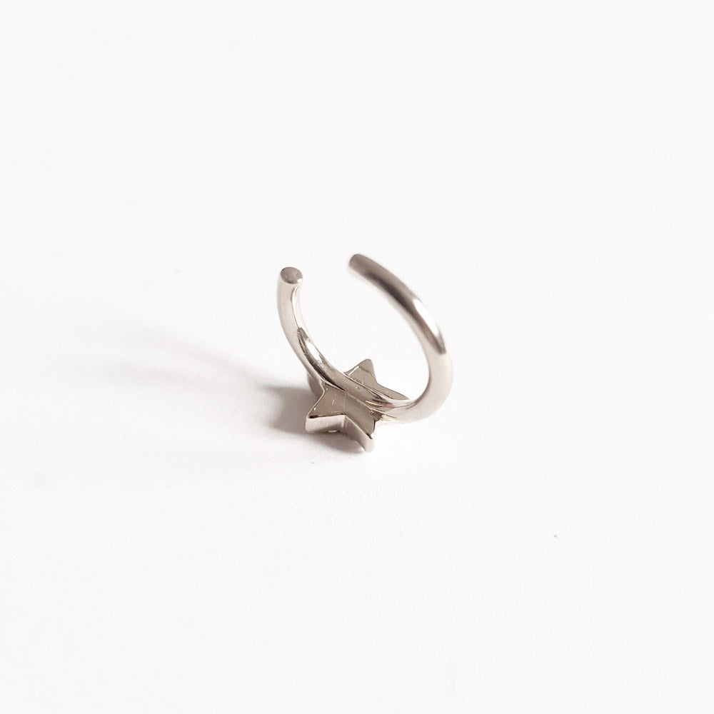 Ear cuff etoile argent 925 zirconium Bellaime 5