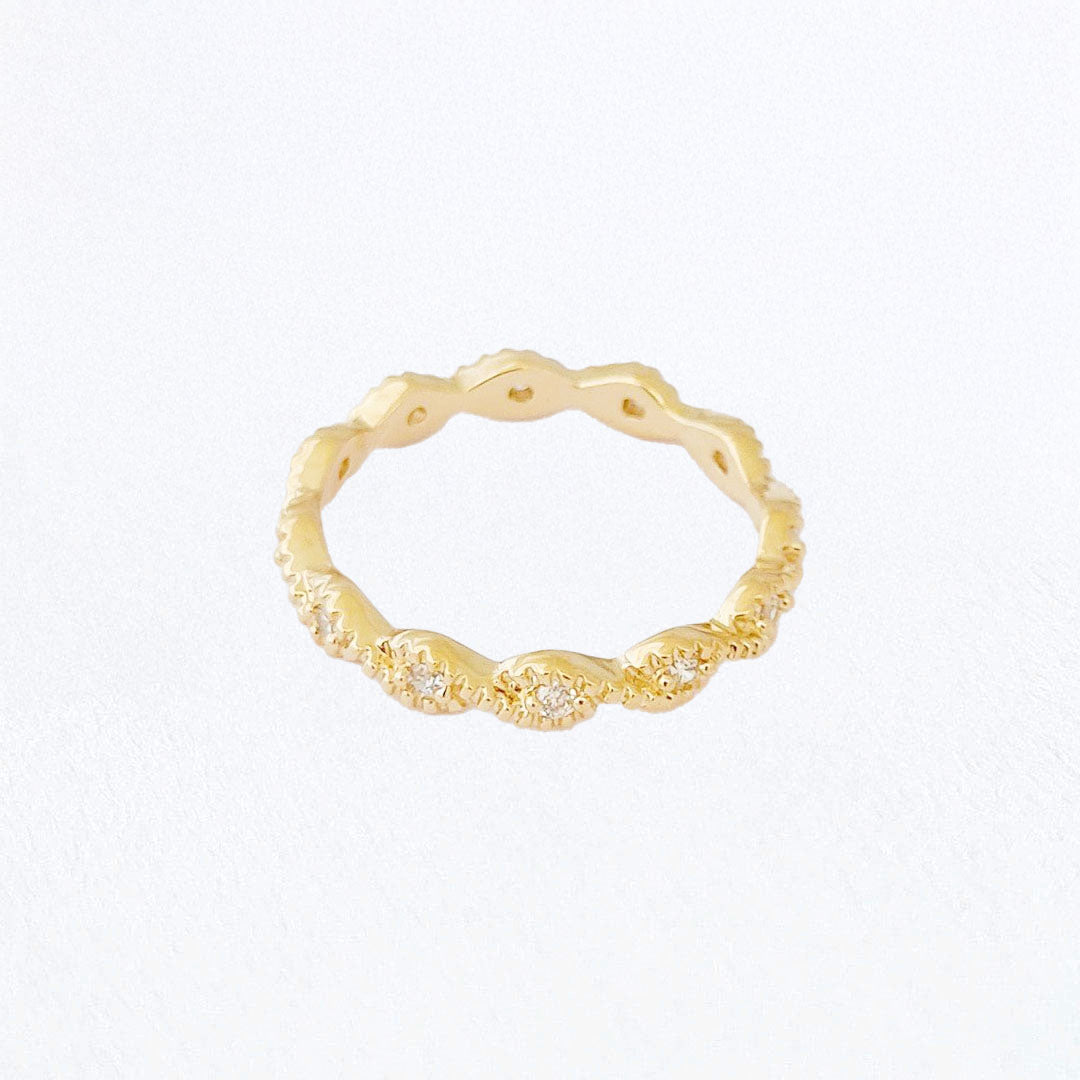 Bague femme plaqué or 18K zirconium Felicity Bellaime 4