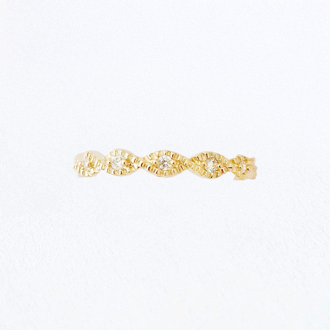 Bague femme plaqué or 18K zirconium Felicity Bellaime 3