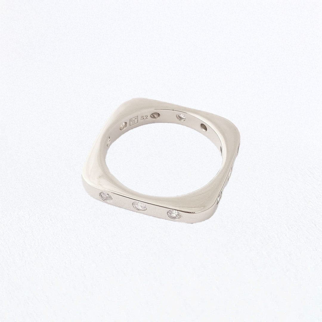 Bague femme argent 925 zirconium Harmony Sertie Bellaime 4