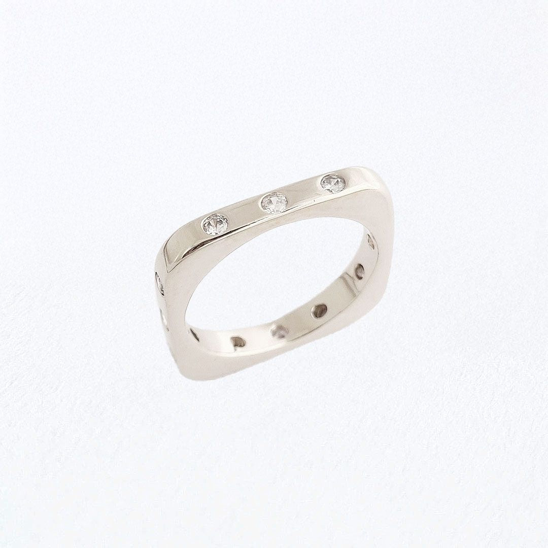 Bague femme argent 925 zirconium Harmony Sertie Bellaime