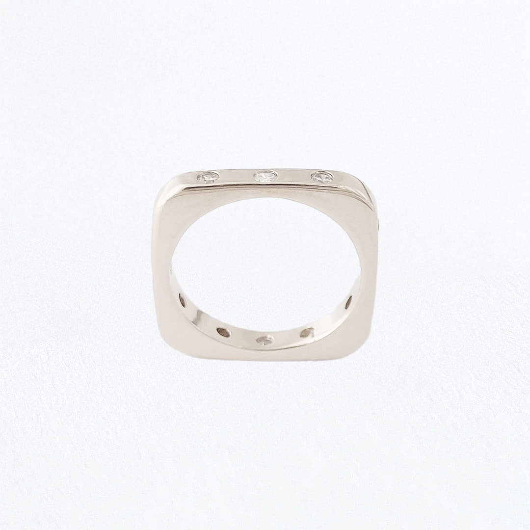 Bague femme argent 925 zirconium Harmony Sertie Bellaime 3