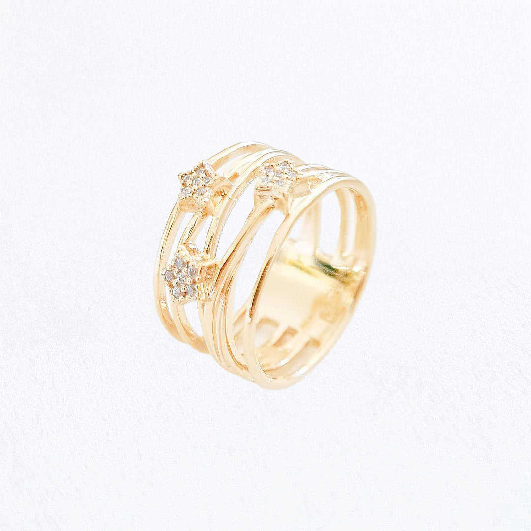 Bague femme plaqué or 18K Stellar Bellaime