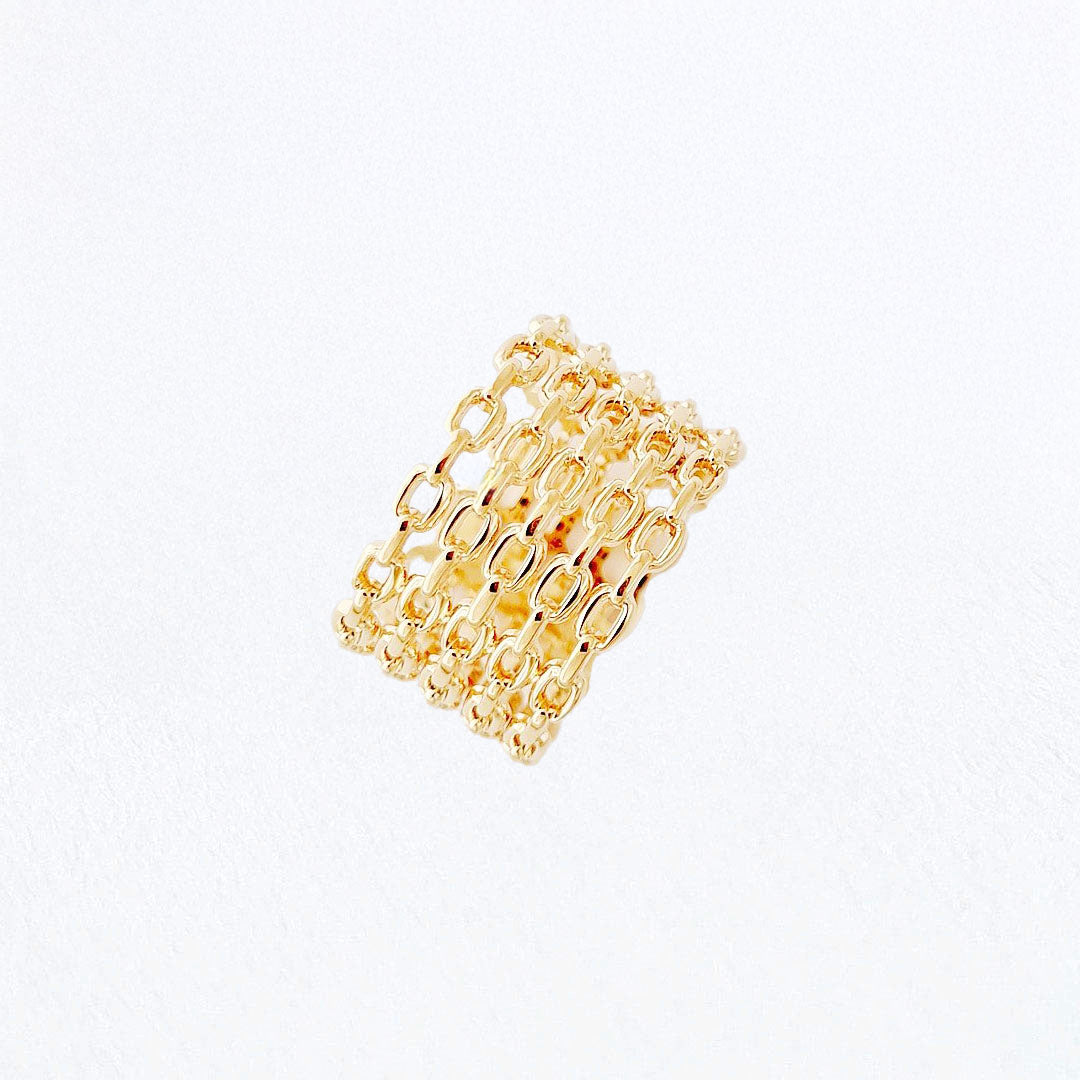 Bague femme plaqué or 18K Talisman Bellaime 3