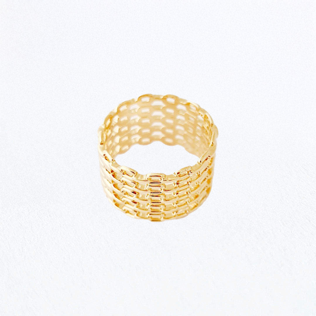 Bague femme plaqué or 18K Talisman Bellaime 4