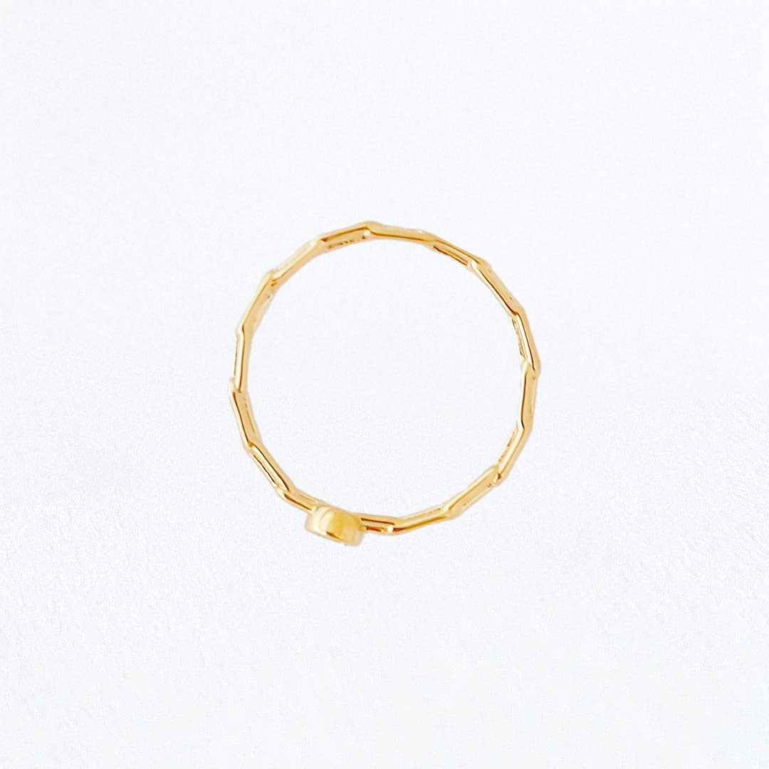 Bague femme plaqué or 18K zirconium The Fame Bellaime 4