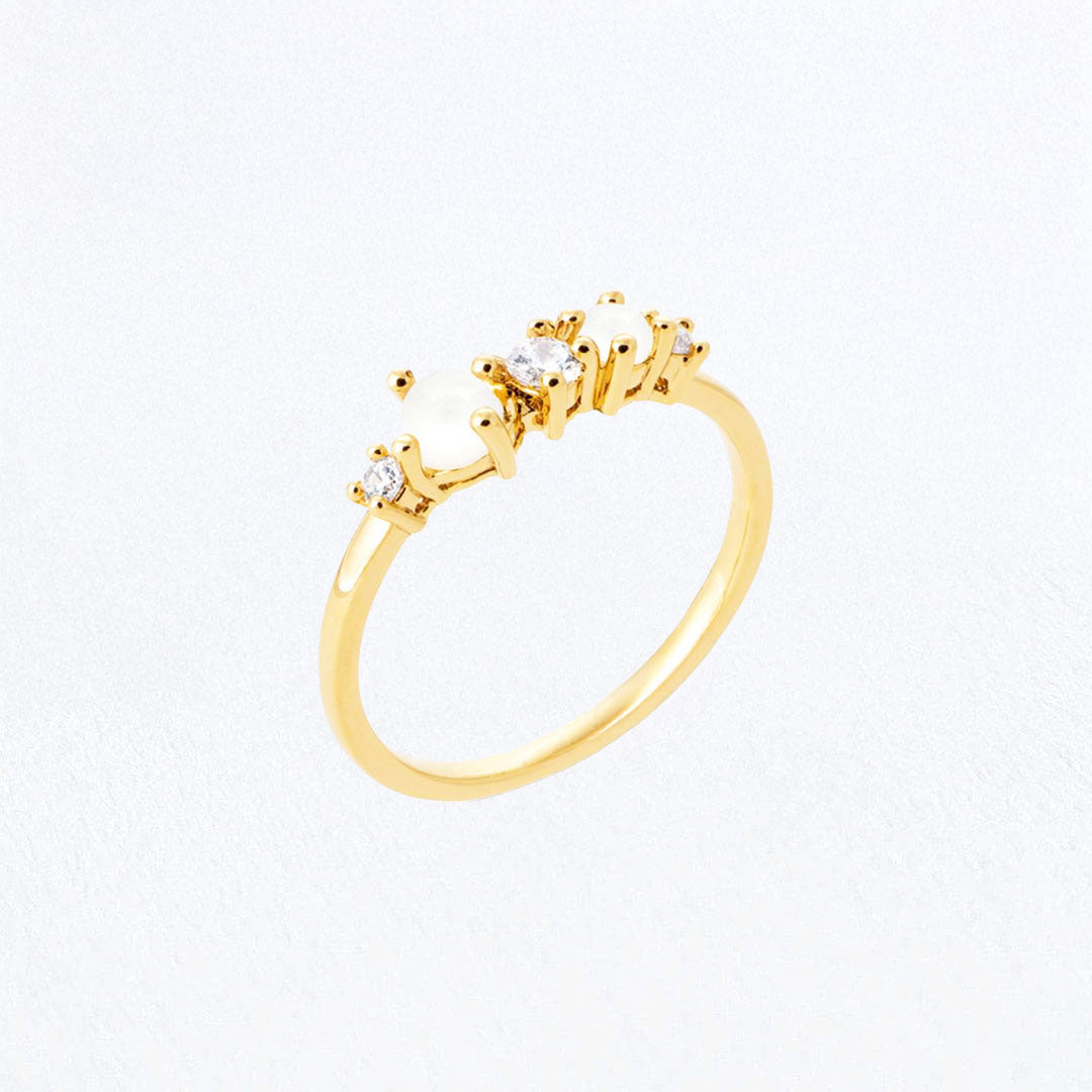 Bague pierre de lune plaqué 18K To The Moon Bellaime