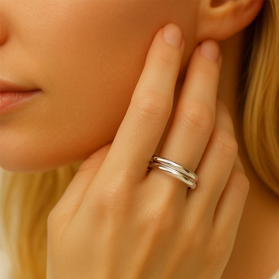 Bague femme argent 925 Triptyque Bellaime 2