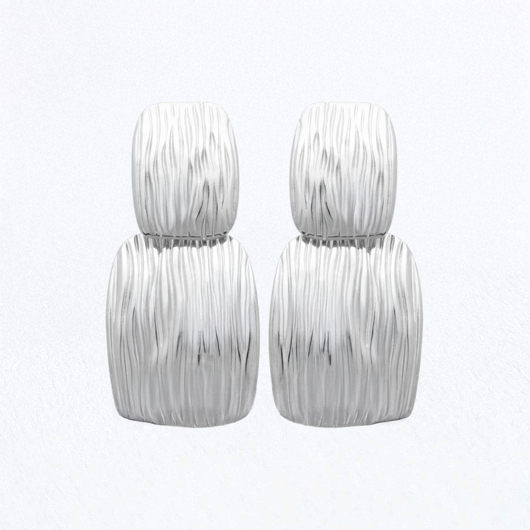 Boucles d'Oreilles Aurora - Acier inoxydable - Couleur argent