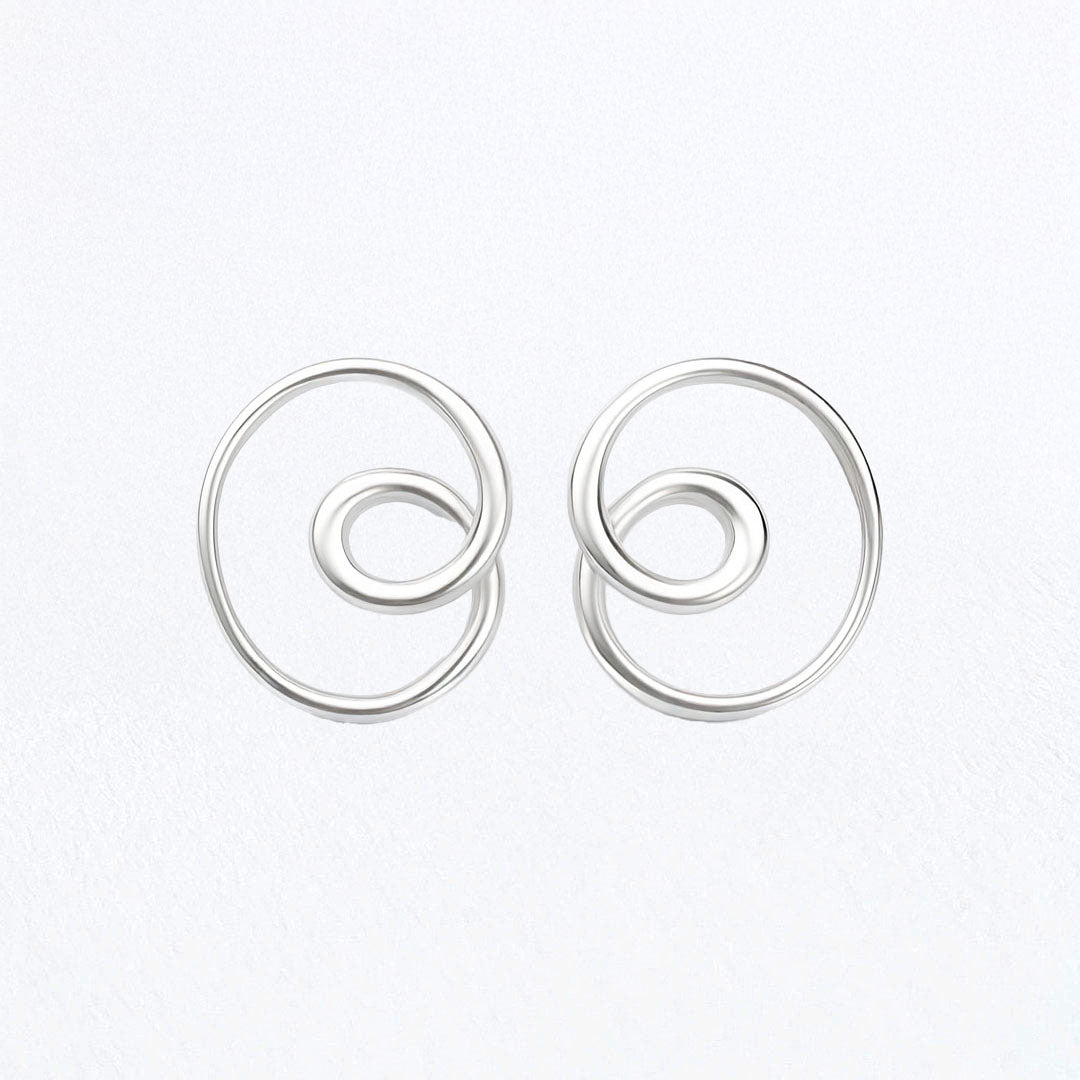 Boucles d'Oreilles Garance - Acier inoxydable - Couleur argent