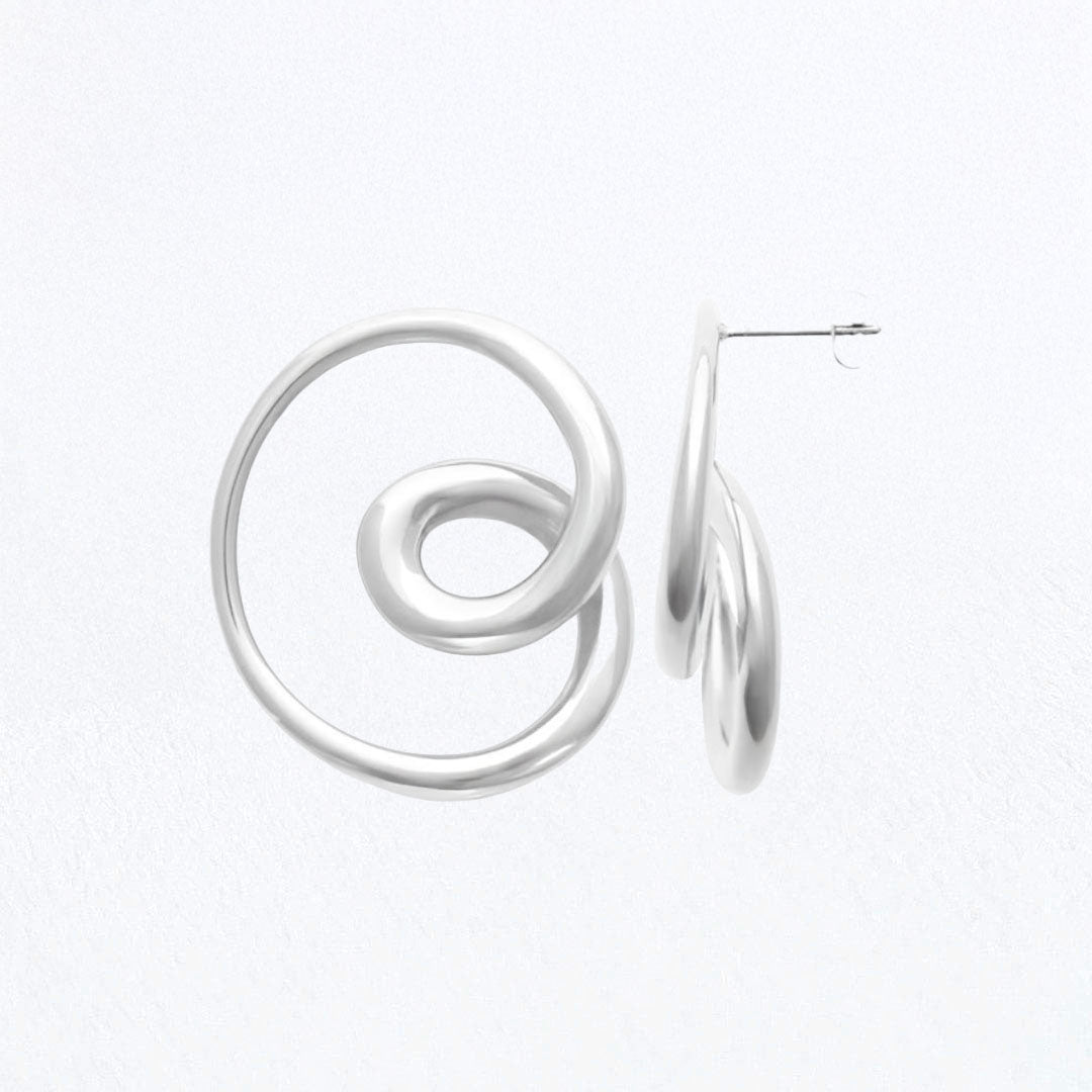 Boucles d'Oreilles Garance - Acier inoxydable - Couleur argent