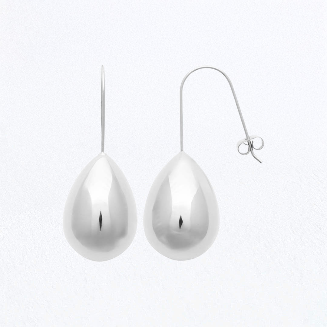 Boucles d'Oreilles Diane - Acier inoxydable - Couleur argent