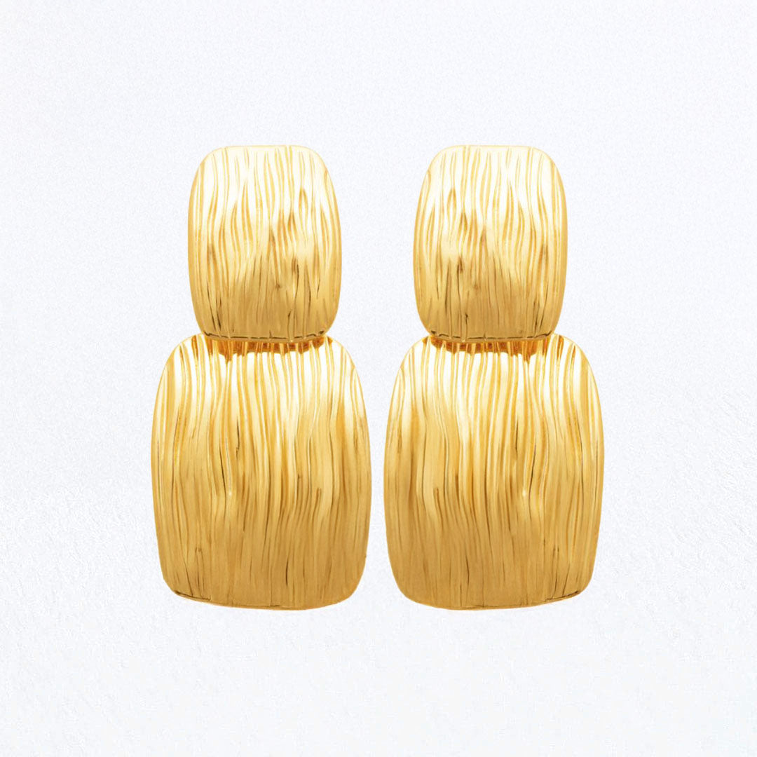 Boucles d'Oreilles Aurora - Acier inoxydable - Couleur or