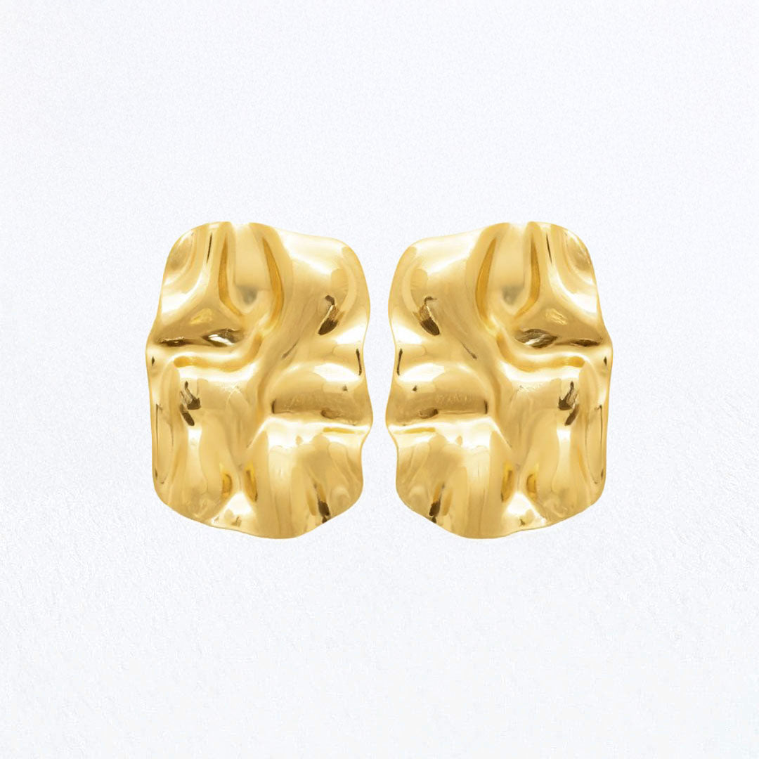Boucles d'Oreilles Clothilde - Acier inoxydable - Couleur or