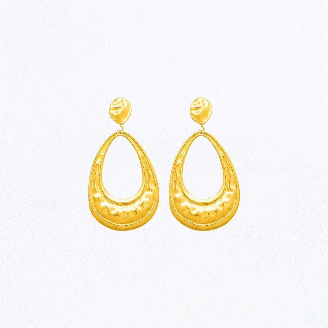 Boucles d'Oreilles Colette - Acier inoxydable - Couleur or