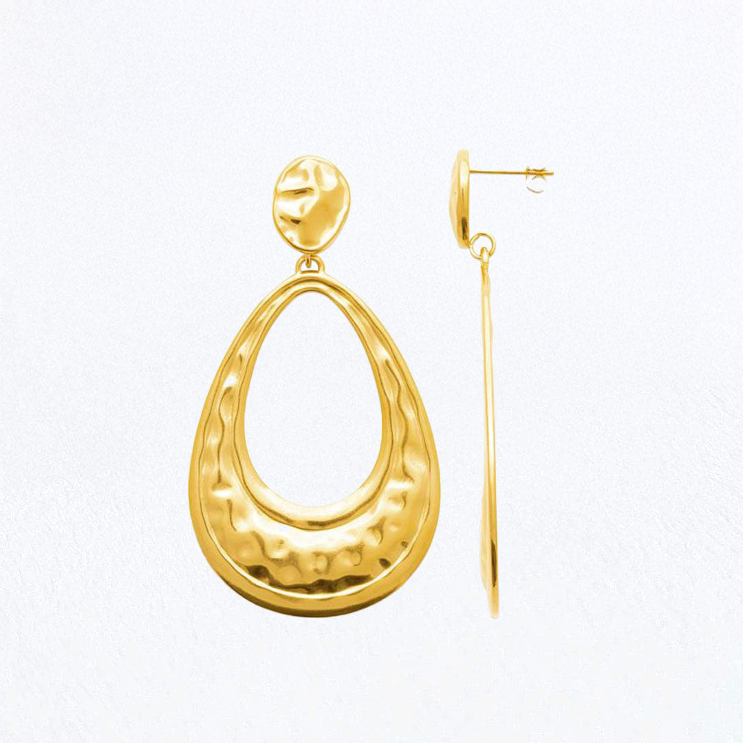 Boucles d'Oreilles Colette - Acier inoxydable - Couleur or