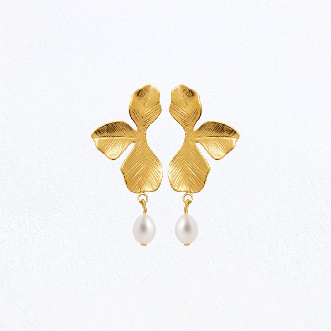 Boucles d'Oreilles Elise - Acier Inoxydable - Couleur or