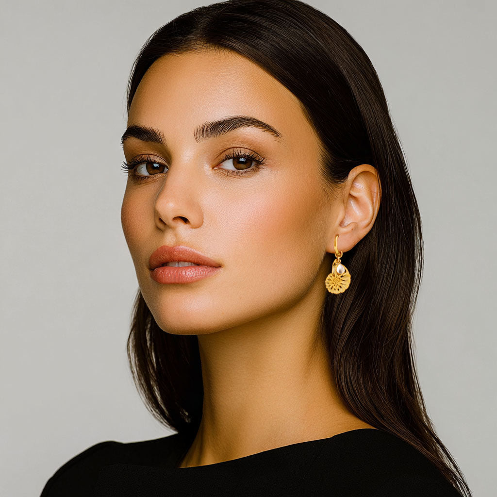 Boucles d'Oreilles Elna - Acier inoxydable - Couleur or
