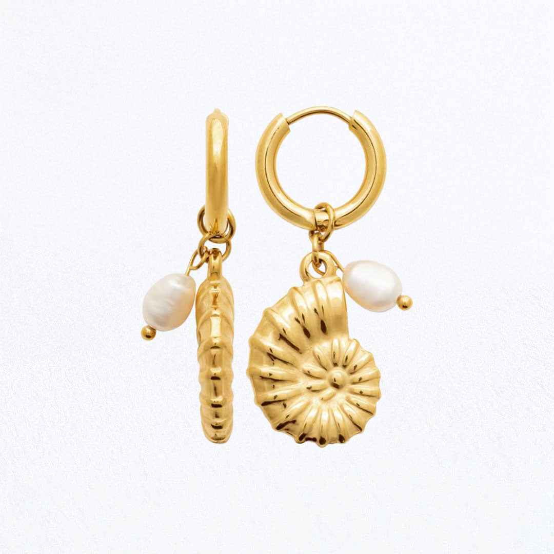 Boucles d'Oreilles Elna - Acier inoxydable - Couleur or