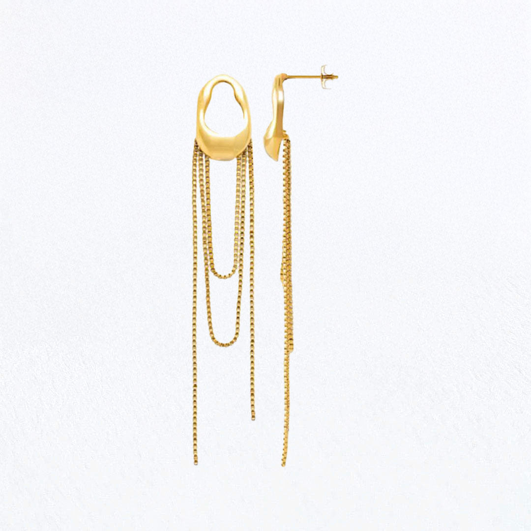 Boucles d'Oreilles Enora - Acier inoxydable - Couleur or