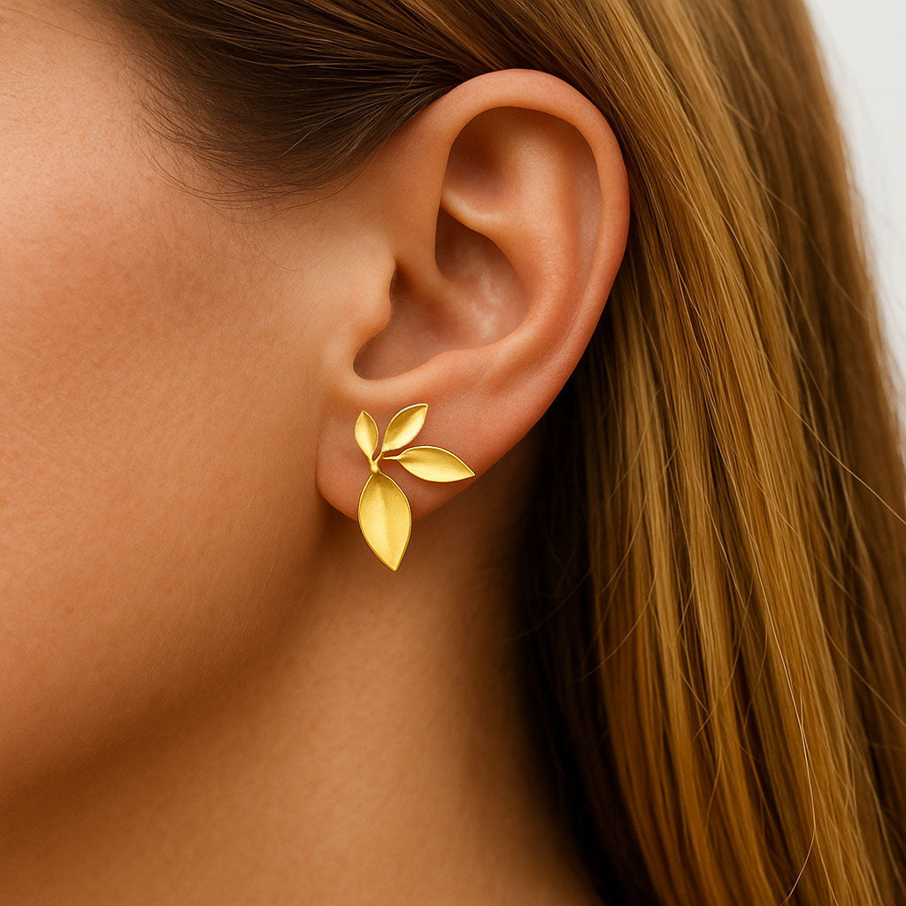 Boucles d'Oreilles Felicie - Acier inoxydable - Couleur or
