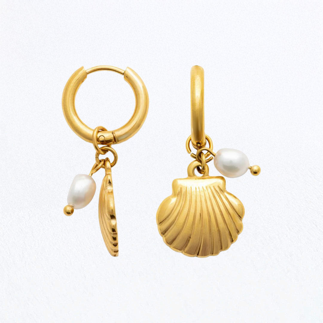 Boucles d'Oreilles Ines - Acier inoxydable - Couleur or