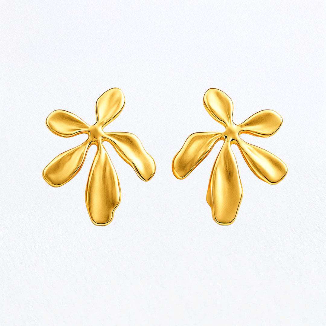 Boucles d'Oreilles Maëlys - Acier inoxydable - Couleur or