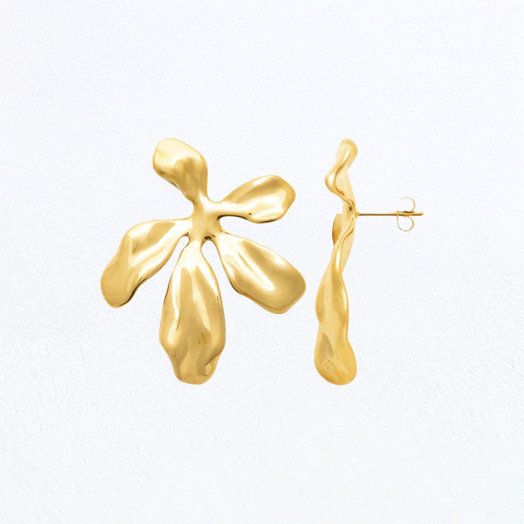Boucles d'Oreilles Maëlys - Acier inoxydable - Couleur or