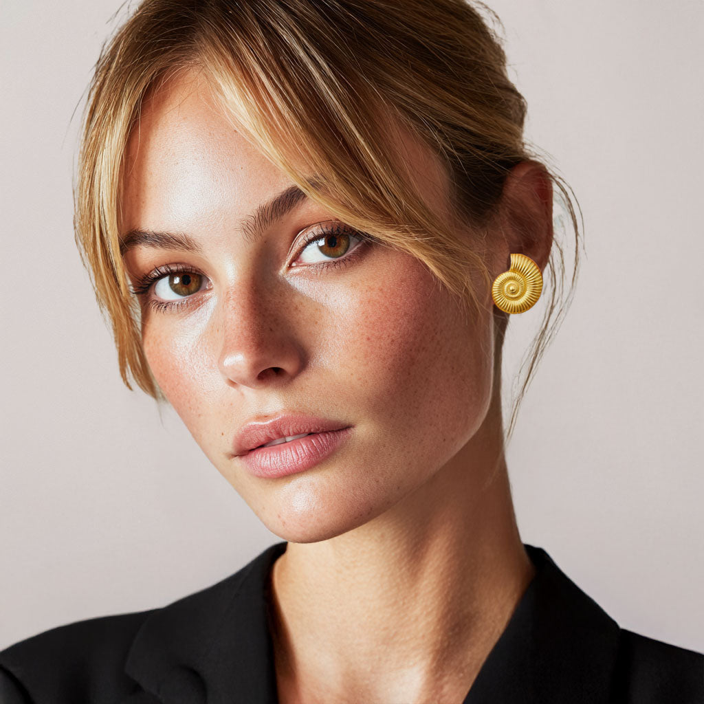 Boucles d'Oreilles Nerida - Acier inoxydable - Couleur or