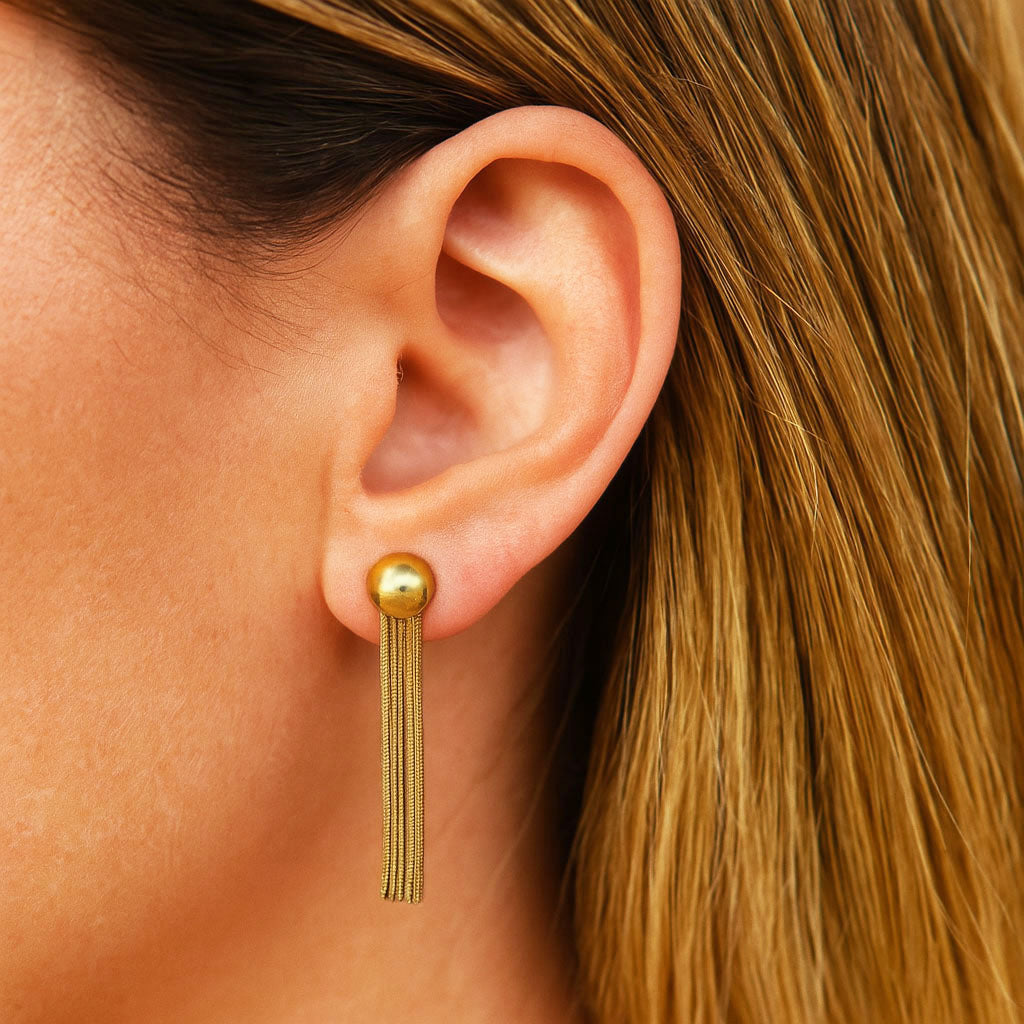 Boucles d'Oreilles Olivia - Acier inoxydable - Couleur or