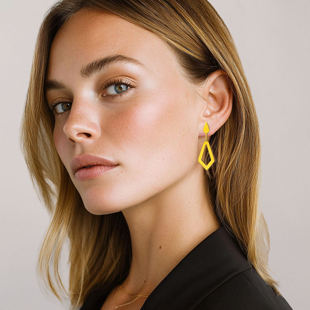 Boucles d'Oreilles Cali - Acier inoxydable - Couleur or