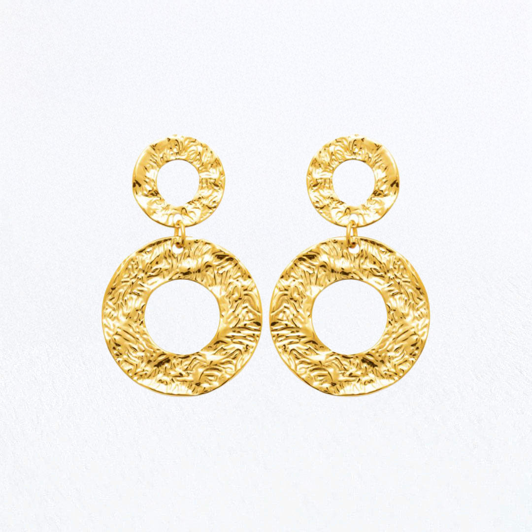 Boucles d'Oreilles Clara - Acier inoxydable - Couleur or