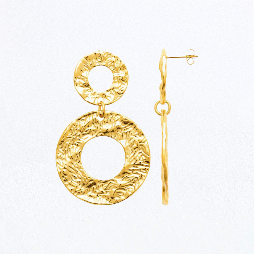 Boucles d'Oreilles Clara - Acier inoxydable - Couleur or