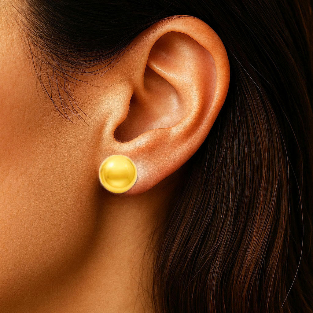 Boucles d'Oreilles Eleonore - Acier inoxydable - Couleur or