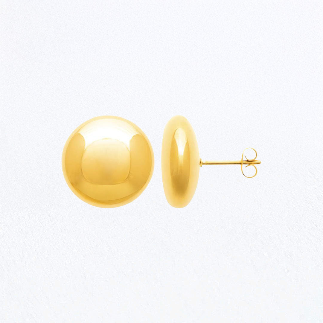 Boucles d'Oreilles Eleonore - Acier inoxydable - Couleur or