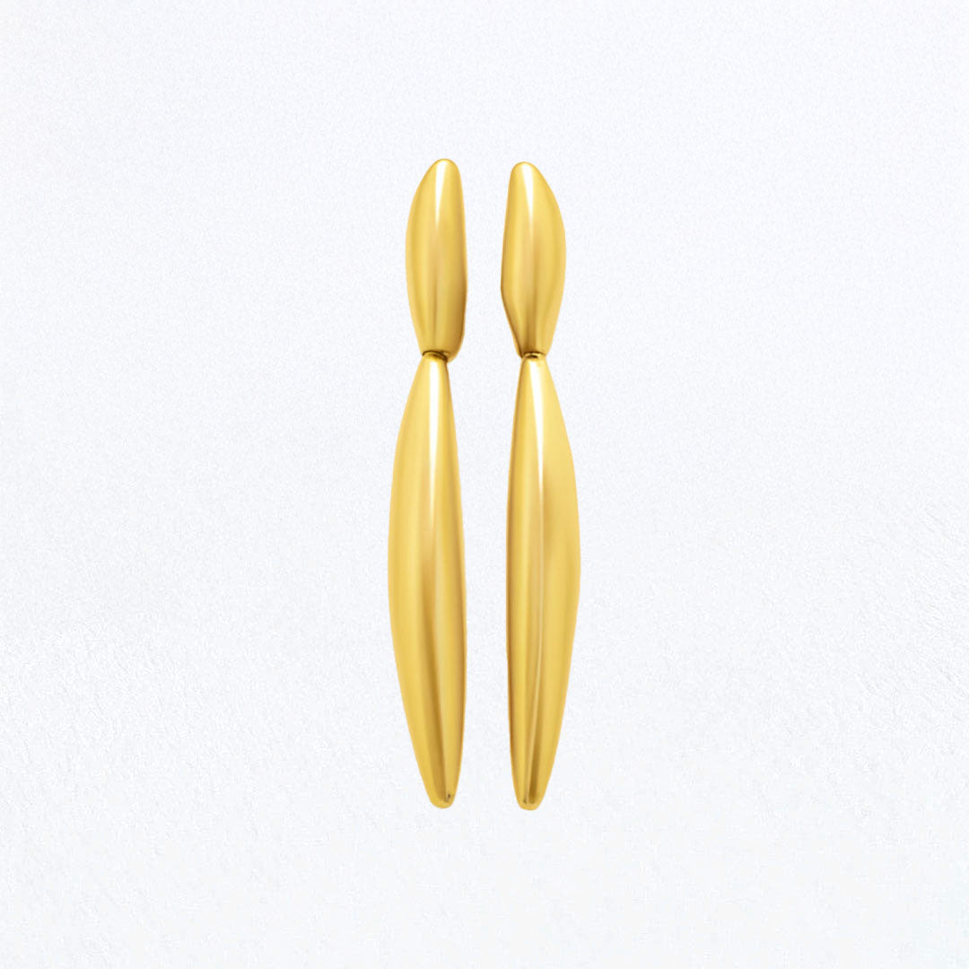 Boucles d'Oreilles Serena - Acier inoxydable - Couleur or