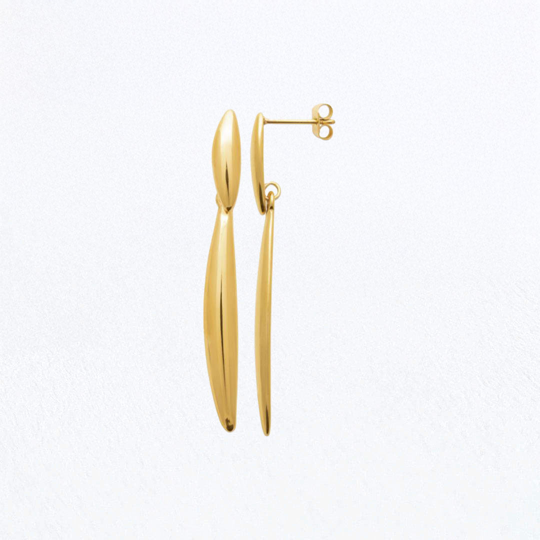 Boucles d'Oreilles Serena - Acier inoxydable - Couleur or
